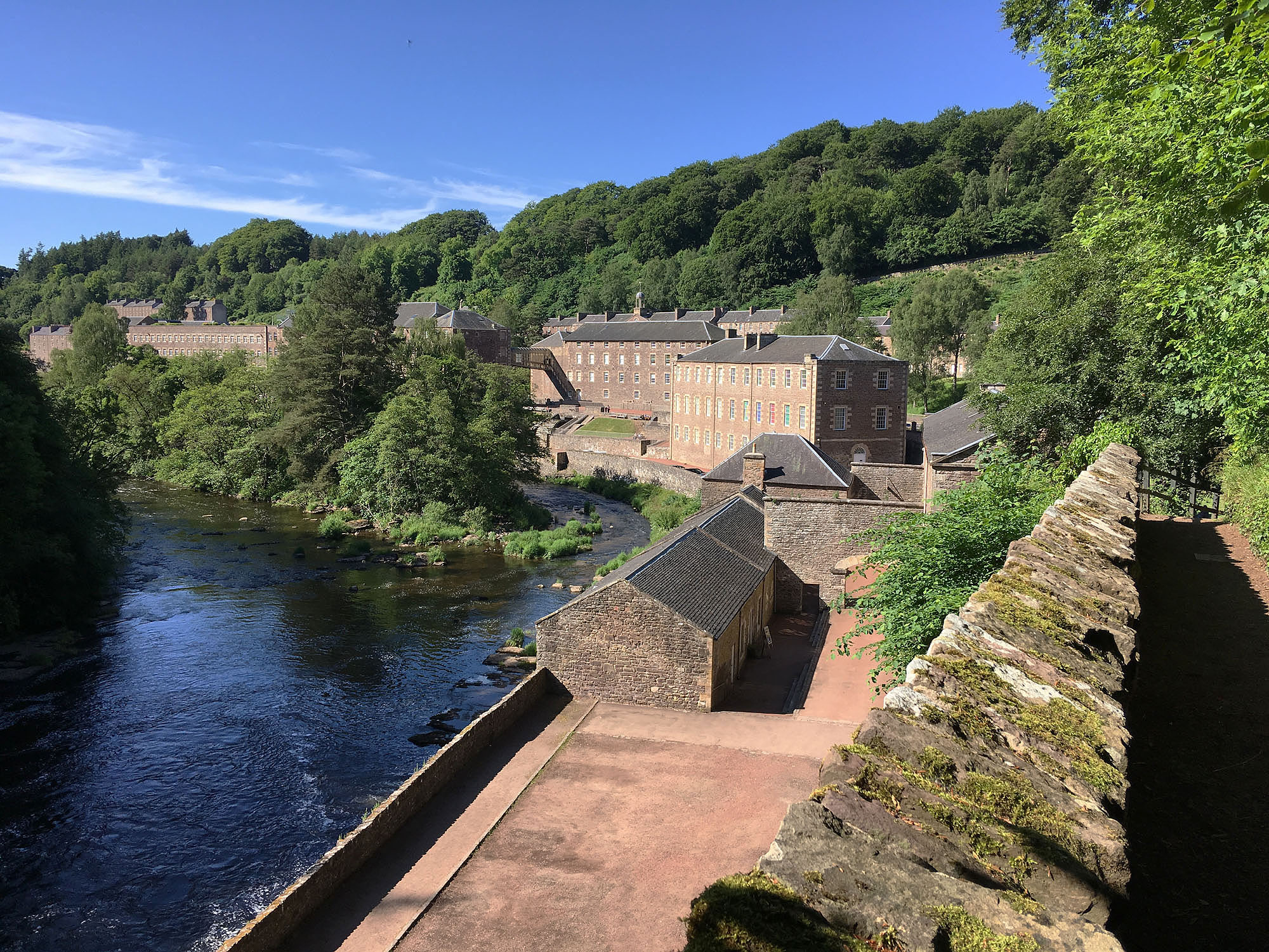 New Lanark and the River Clyde, photograph by Ritsert Rinsma